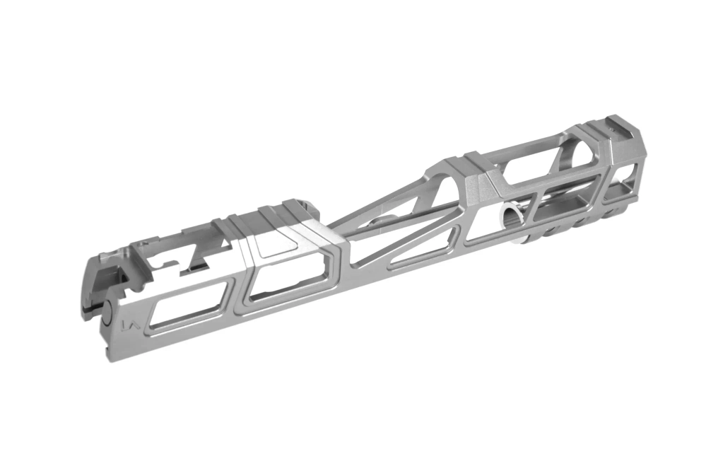 Aluminiowy zamek LA Capa Customs HYPER do replik TM Hi-Capa 5.1 Srebrny