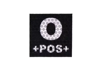 Nášivka IR s krevní skupinou: 0 POS