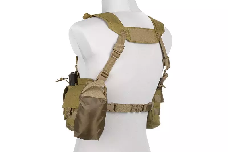 Split Front Chest Rig Gen V Tactical Vest - Khaki
