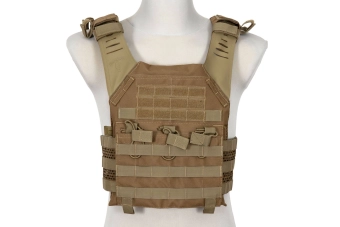 Spartan Plate Carrier Tactical Vest - Coyote Brown