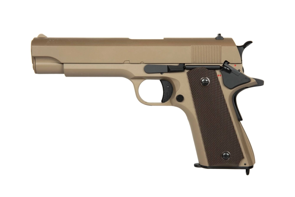 Replika elektrické pistole CM123 - Tan (s baterií)