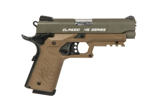 Airsoft pistole HG-172 - olivová / hnědá