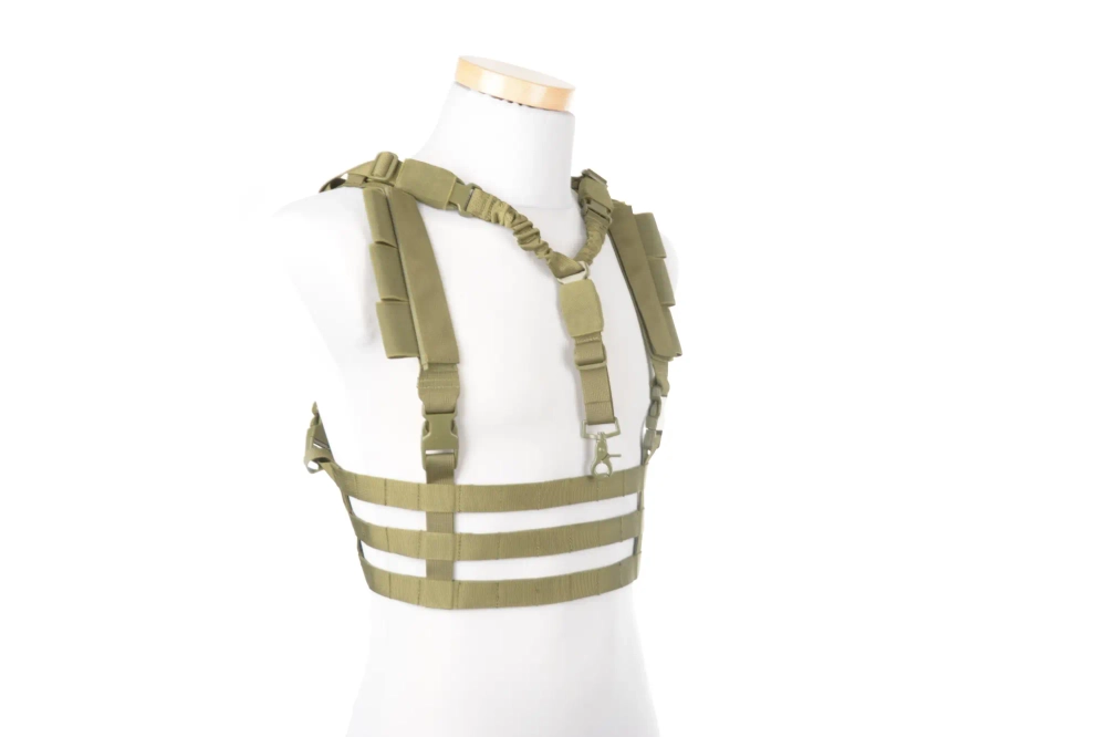 Chaleco táctico Chest rig tipo de perfil bajo - Oliva