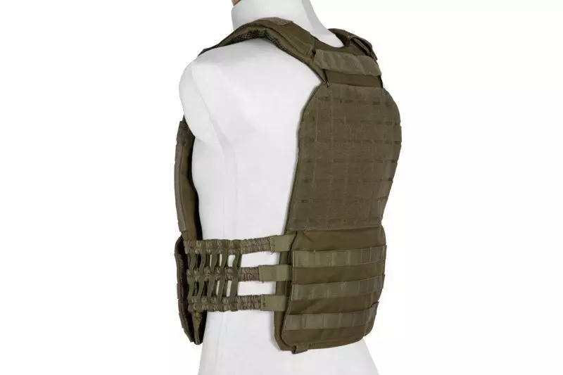 Chaleco tipo plate carrier mOLLE /corte láser - oliva
