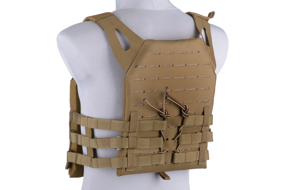 Jump Laser-Cut Tactical Vest - Tan