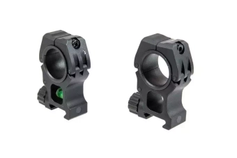 M10 25.4–30mm Scope Mount with Level - Black