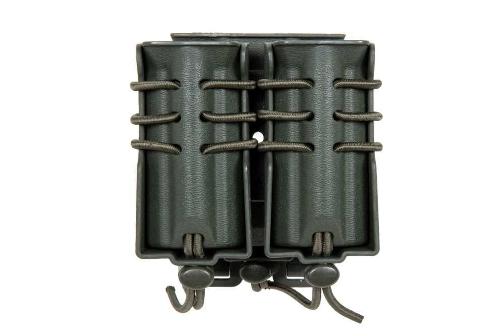     Support pour 2 chargeurs 9mm et un chargeur M4/M16 Wosport Urban Assault Quick Pull Olive