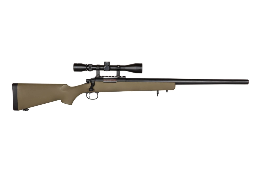 Fusil de airsoft rifle de francotirador SW-10T (con mira) - Oliva