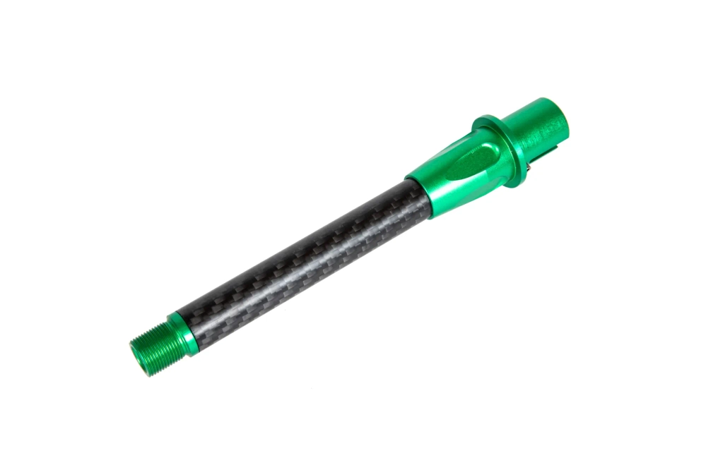 Cañón exterior de carbono de 6 pulgadas de largo para réplicass M4/M16 - Verde