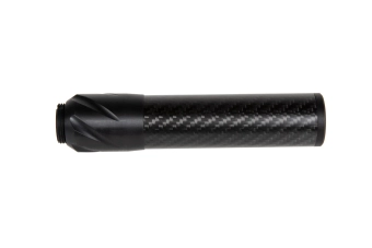 Silencieux carbone DSL2 36x150mm - Noir