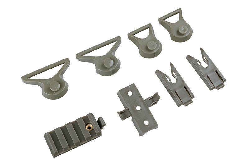 Airsoftová zbraň přilbau X-Shield FAST PJ - zelená barva listů