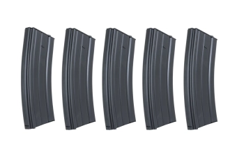 Lot de 5 chargeurs métalliques à faible calibre 70 billes Specna Arms Noir