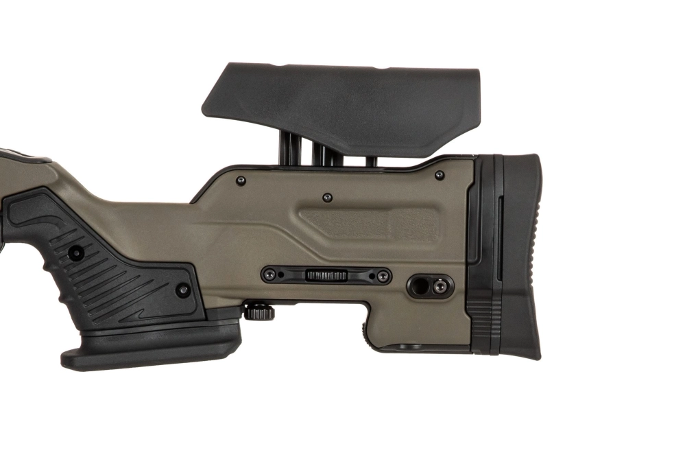 Fusil de airsoft rifle de francotirador AAC T10-S - color verde oliva