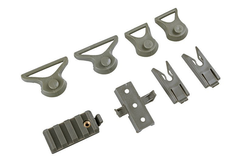 Airsoftová zbraň přilbau X-Shield FAST PJ - zelená barva listů