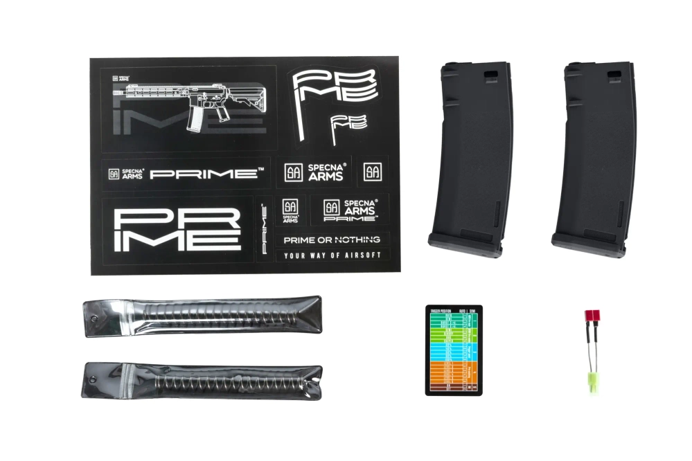 Specna Arms RRA SA-P25 PRIME™ HAL™ ETU Light Ops Stock airsoft Carbine High Torque Version Black