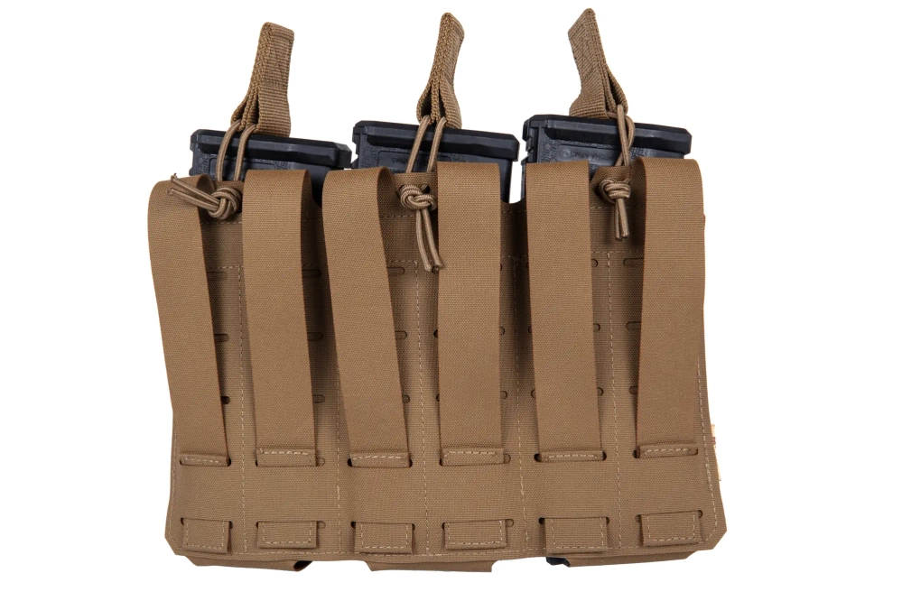  M-Tac Chargeur flexible pour 3 speedloaders Elite Laser Cut Coyote Brown