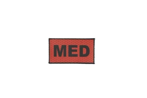 Parche IR - MED - negro/rojo
