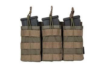 Uniwersalna potrójna ładownica na magazynki - Ranger Green