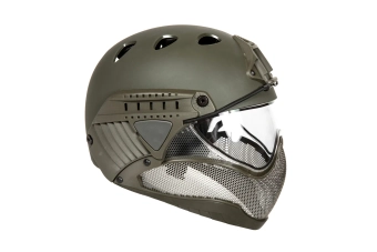 Casco Réplica Cara Completa Primero - Verde