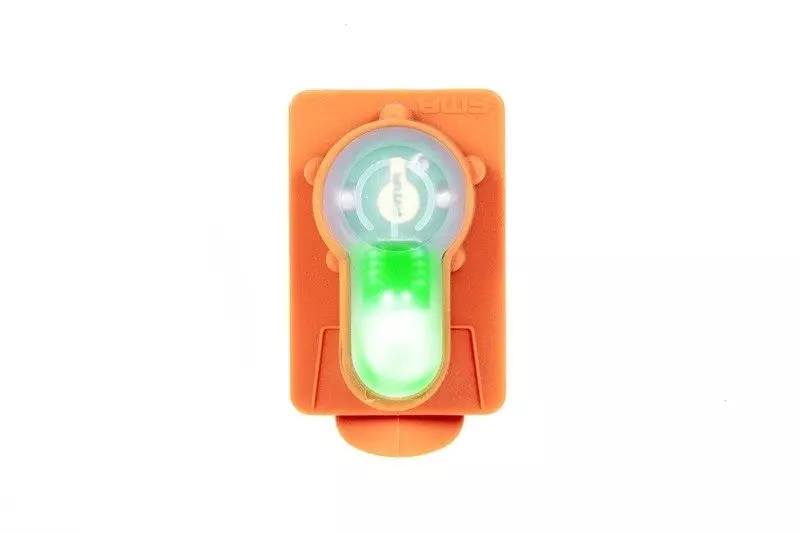 Lightbuck Card Button electronic marker - orange (green light)