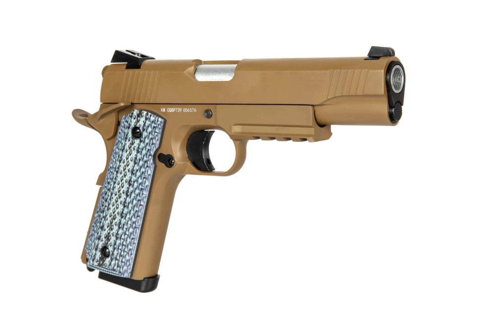 Pistola de airsoft Double Bell CQBP 739 CO2 Tan