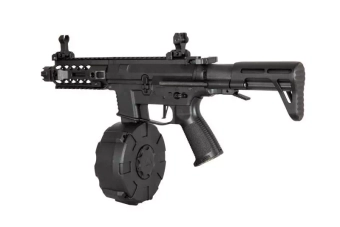 PX9 replica machinepistool (+ DRUM magazijn) - zwart