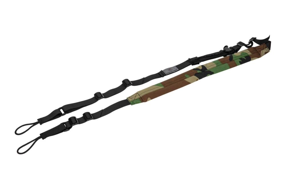 Ergonomický oko na popruh dvoubodový MK1 - Woodland