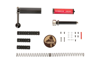 Fusil de airsoft rifle de francotirador Desert Tech HTI .50 BMG - FDE
