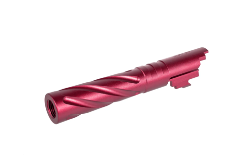 Cañón exterior de aluminanio LA Capa Customs TORNADO para TM Hi-Capa 4.3 réplicas Rojo
