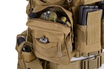 Cargo Pouch with Pocket - Black