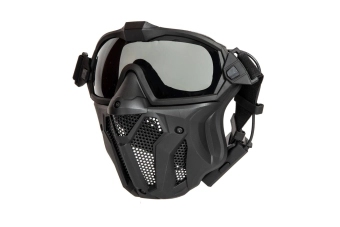Masque avec lunettes et ventilateur - noir
