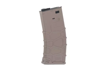 Cargador hi-cap QRS para 300 balines para M4/M16 - bronceado