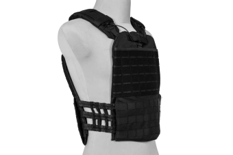 Gilet de type plate carrier molle/laser-cut – noir