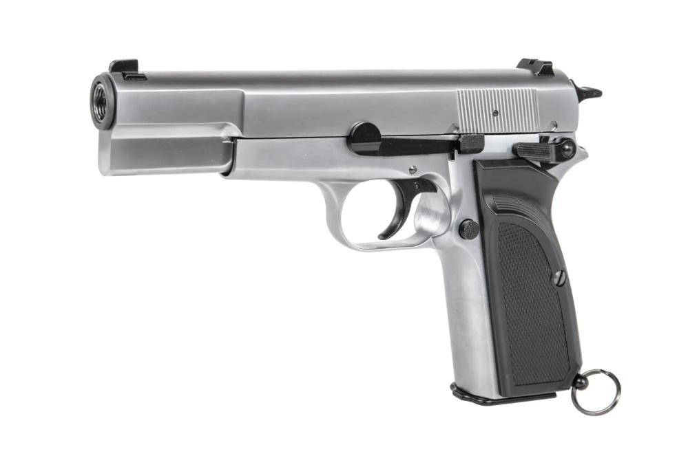 Pistolet ASG WE Browning Hi Power MK III - Srebrny