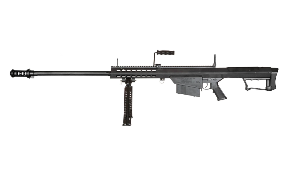 Replika karabinu Barrett® M107-S z dwójnogiem - Czarna