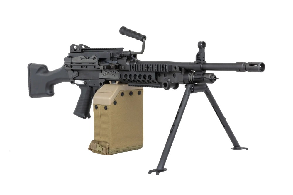 airsoft Vega Force Company MK48 MOD1 Premium Black Machine Gun