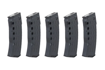 Mid-cap magazijn 130/30 patronen Arcturus EMM AK12 Variable-Cap voor AK-replica's Zwart (5 st.)