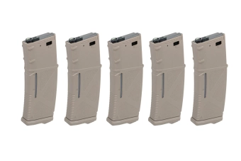 Mid-Cap 130/ 30 rounds Arcturus EMM M4/M16 Variable-Cap Magazine for M4/M16 Flat Dark Earth replicas (5 pack)