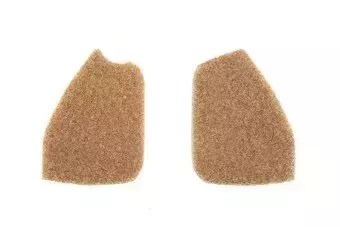 Naklejki z rzepami na ochronniki słuchu - Tan