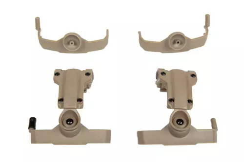 Comtac hoofdtelefoonadapter voor Team Wendy rails (AMP-type) - Donkere aarde