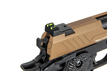 Airsoft pistole Vorsk hi-capa 5.1 - tan/black