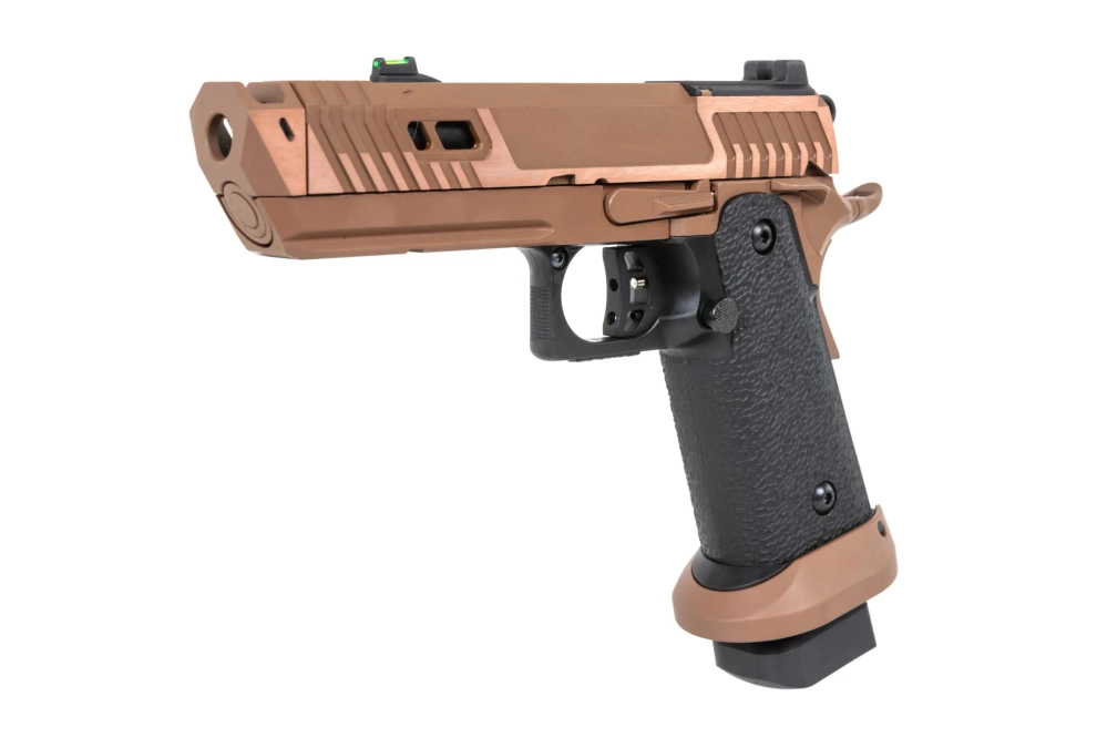 Pistola airsoft SRC Sahara Viper DUAL POWER con cargador de gas red dotde Flat Dark Earth