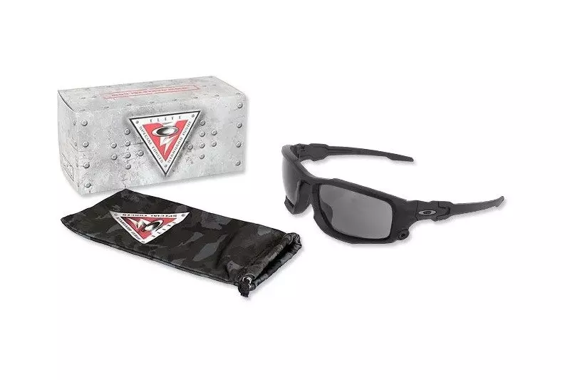 SI BALLISTIC SHOCKTUBE GLASSES MATTE BLACK - GREY