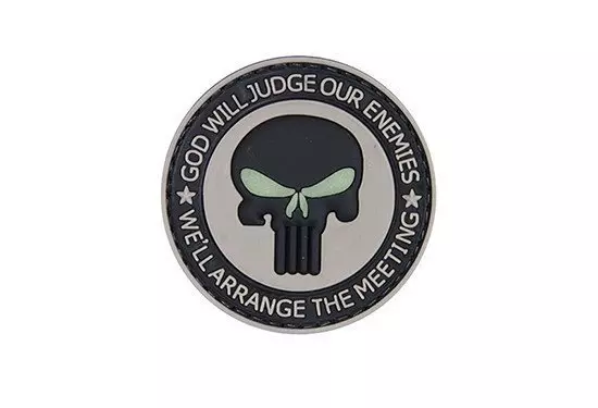Naszywka 3D - GOD WILL JUDGE OUR ENEMIES