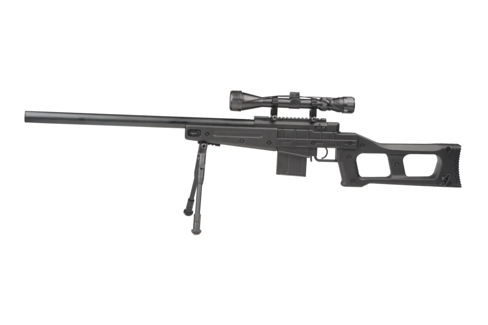 Francotirador de airsoft MB4408D - con linterna y bípode