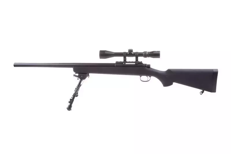 Réplique de fusil de précision SW-10 avec lunette et bipied (Upgraded) - noir  