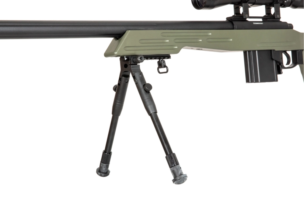Airsoftová odstřelovací puška MB4413D - olivově zelená