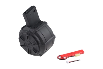 Bubnový zásobník 2300 kuliček pro airsoftové zbraně M4/M16 (automat)