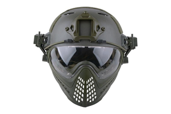 Replika přilby FAST PJ Piloteer - Olive Drab