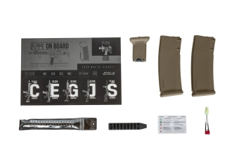 Replika karabinka SA-E07 EDGE™ Full-Tan - Light Ops Stock